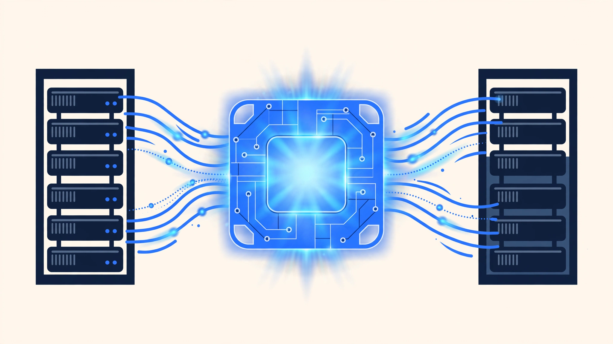 DeepInfer 概念图:AI 芯片与服务器之间的高速推理通道