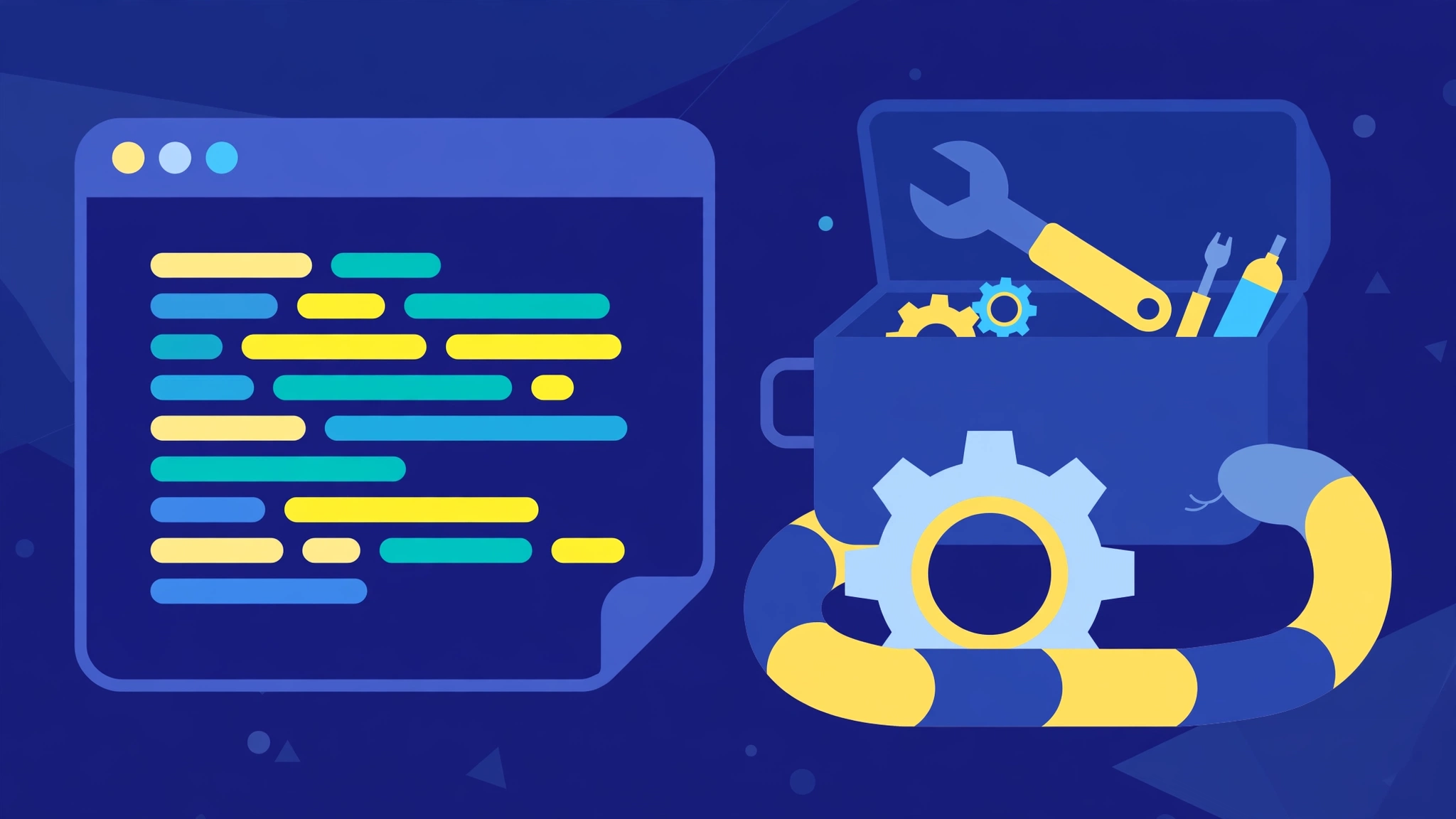 Python 概念图：代码窗口与工具箱