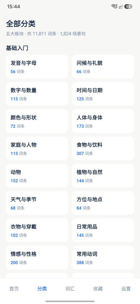 口袋西语 全部分类